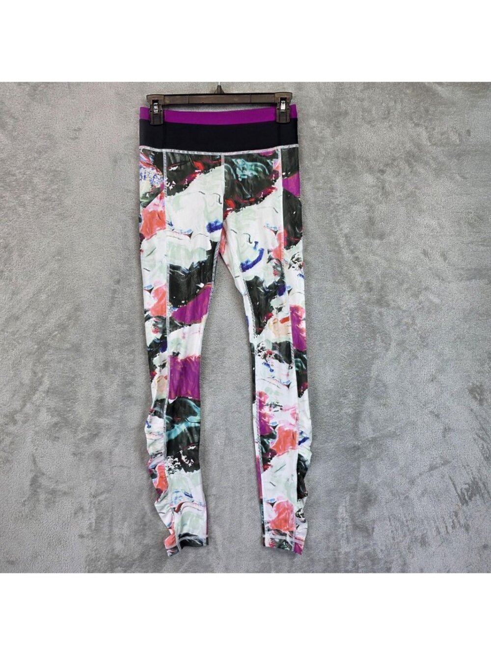 Lululemon Leggings Womens 4 Multicolor Tie Dye Ankle Yoga Athletic Stretch